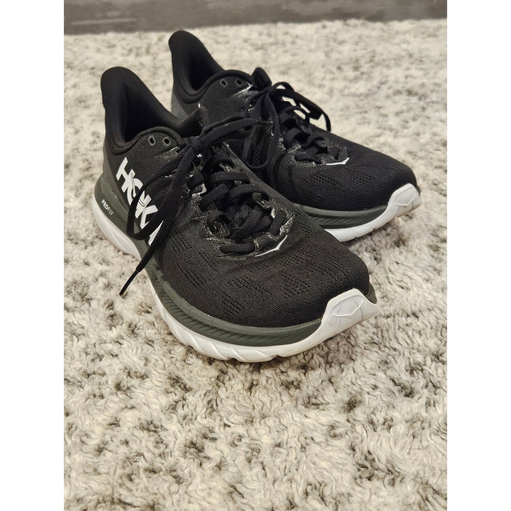 Hoka One One Mach 4 Womens Running Shoes Black Dark Shadow 1113529 BDSD Size 9B
